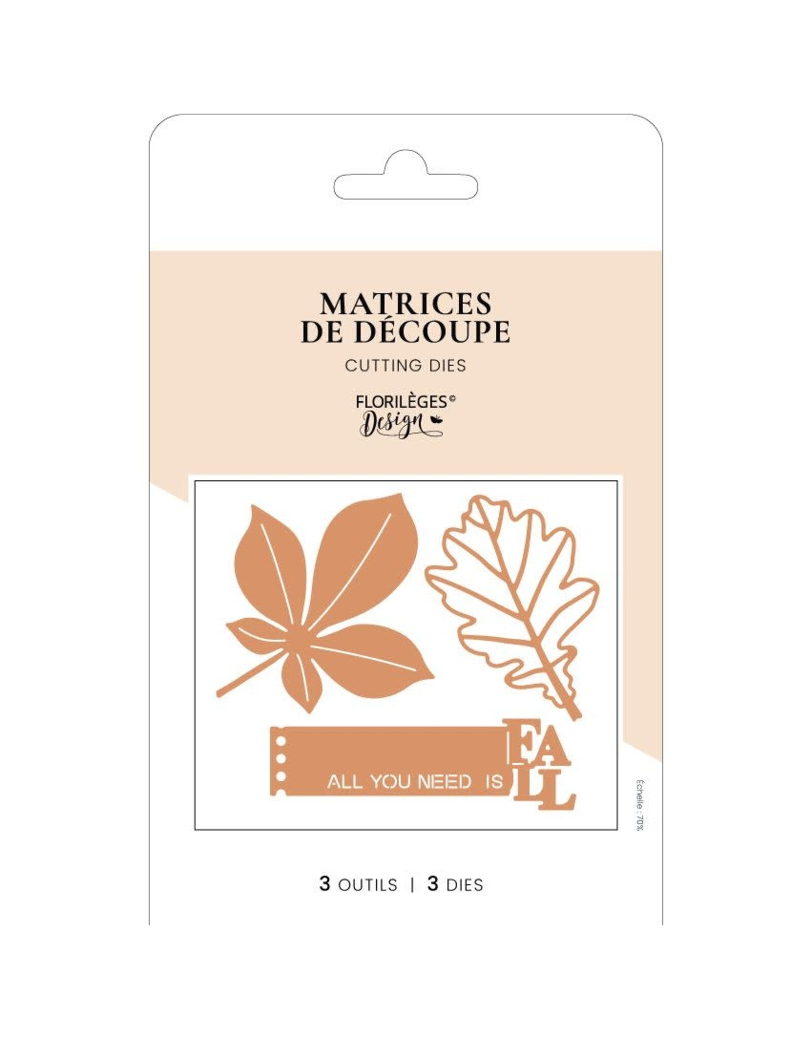 FLORILEGES DESIGNS FLORILÈGES DESIGN COLLECTION CARNET NATURE ALL YOU NEED IS FALL OUTILS DE DÉCOUPE DIE SET