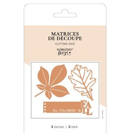 FLORILEGES DESIGNS FLORILÈGES DESIGN COLLECTION CARNET NATURE ALL YOU NEED IS FALL OUTILS DE DÉCOUPE DIE SET