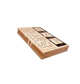 FLORILEGES DESIGNS FLORILÈGES DESIGN COLLECTION CARNET NATURE POLA D'AUTOMNE TAMPONS BOIS