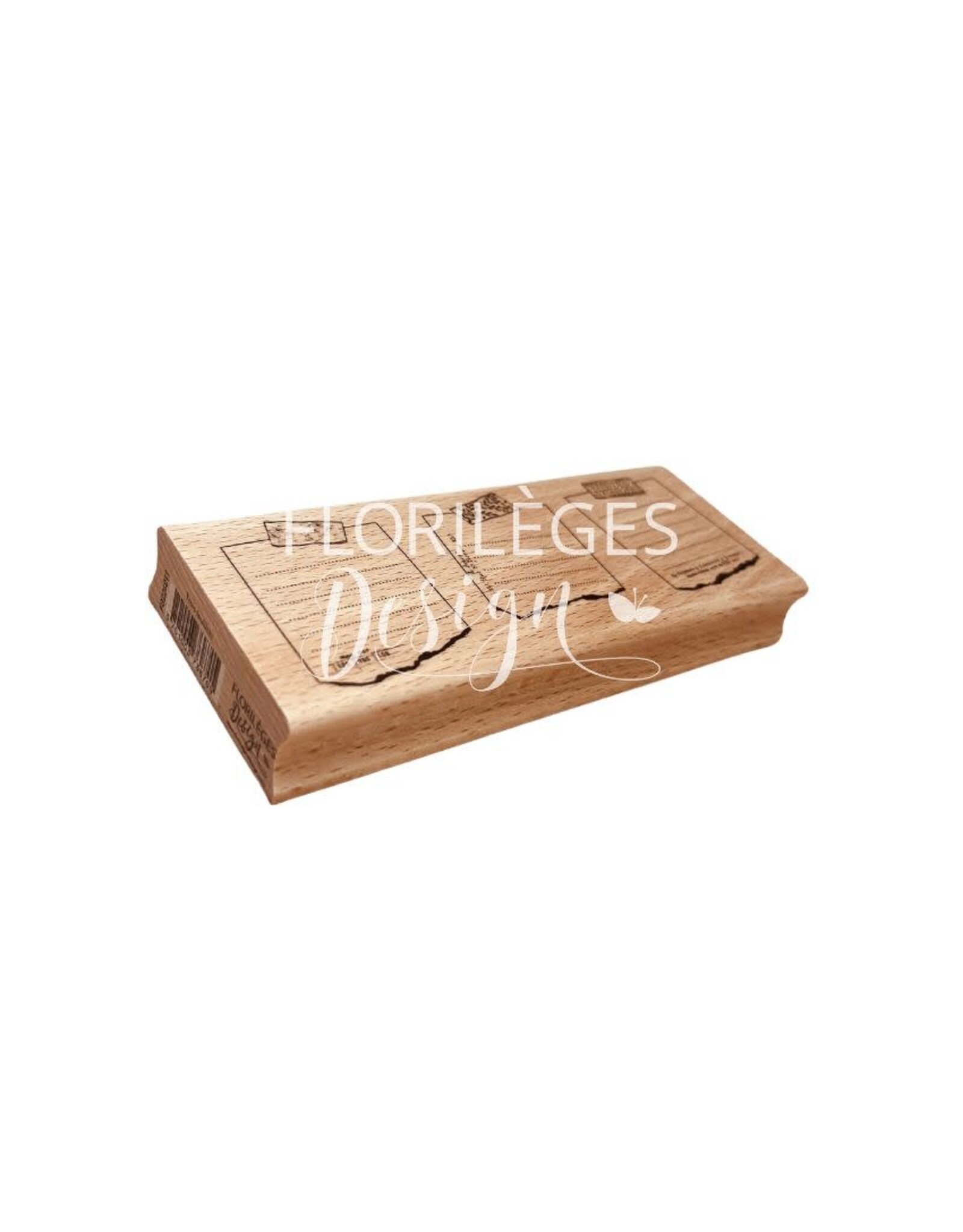 FLORILEGES DESIGNS FLORILÈGES DESIGN COLLECTION CARNET NATURE TROIS FEUILLETS TAMPONS BOIS
