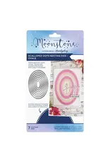 HUNKYDORY CRAFTS LTD. HUNKYDORY MOONSTONE SCALLOPED DOTS NESTING DIES - OVALS DIE SET