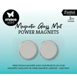 STUDIOLIGHT STUDIOLIGHT ESSENTIALS POWER MAGNETS FOR MAGNETIC GLASS MAT TOOLS 2/PK