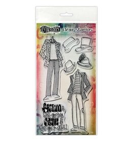 RANGER DYLUSIONS MAN ABOUT TOWN DUO COUTURE COLLECTION CLEAR STAMP SET