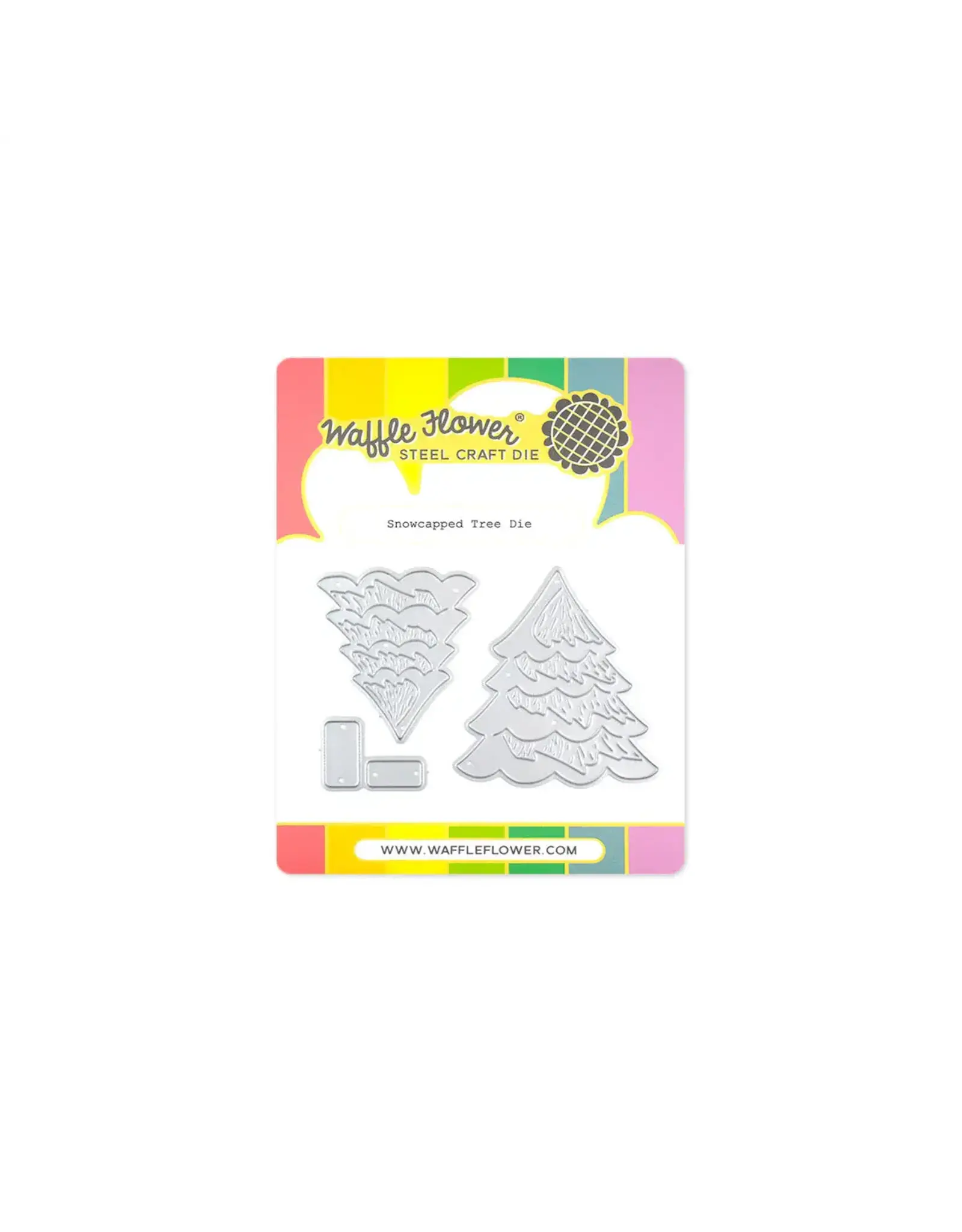 WAFFLE FLOWER SNOWCAPPED TREE DIE SET Scrapbook Centrale