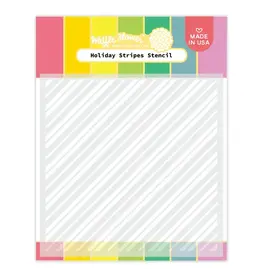 WAFFLE FLOWER WAFFLE FLOWER HOLIDAY STRIPES STENCIL