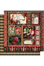 GRAPHIC 45 GRAPHIC 45 CURIOUSER & CURIOUSER DREAM IT 12x12 CARDSTOCK