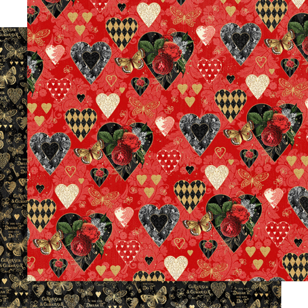 GRAPHIC 45 GRAPHIC 45 CURIOUSER & CURIOUSER JOYOUS POSSIBILITIES 12x12 CARDSTOCK