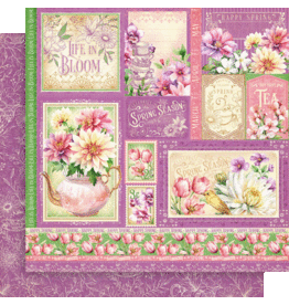 GRAPHIC 45 GRAPHIC 45 SEASON TO CELEBRATE SPRING CUT-APART 12x12 CARDSTOCK