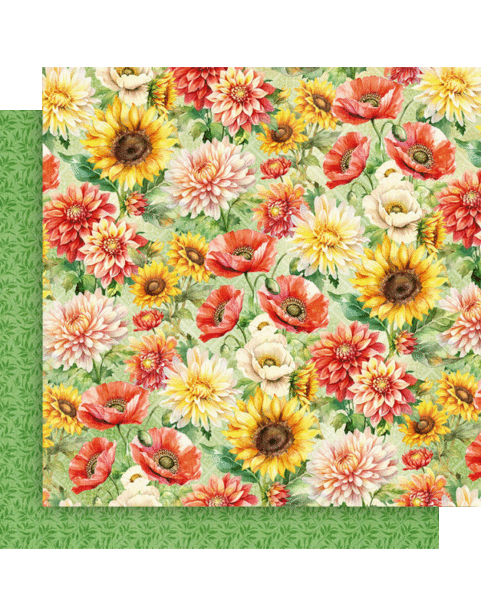 GRAPHIC 45 GRAPHIC 45 SEASON TO CELEBRATE SUMMER FLORAL 12x12 CARDSTOCK