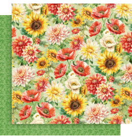 GRAPHIC 45 GRAPHIC 45 SEASON TO CELEBRATE SUMMER FLORAL 12x12 CARDSTOCK