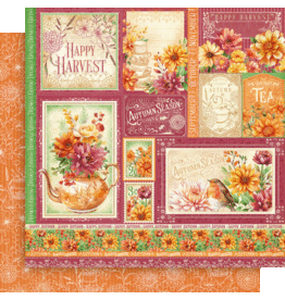GRAPHIC 45 GRAPHIC 45 SEASON TO CELEBRATE AUTUMN CUT-APART 12x12 CARDSTOCK