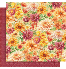 GRAPHIC 45 GRAPHIC 45 SEASON TO CELEBRATE AUTUMN FLORAL 12x12 CARDSTOCK