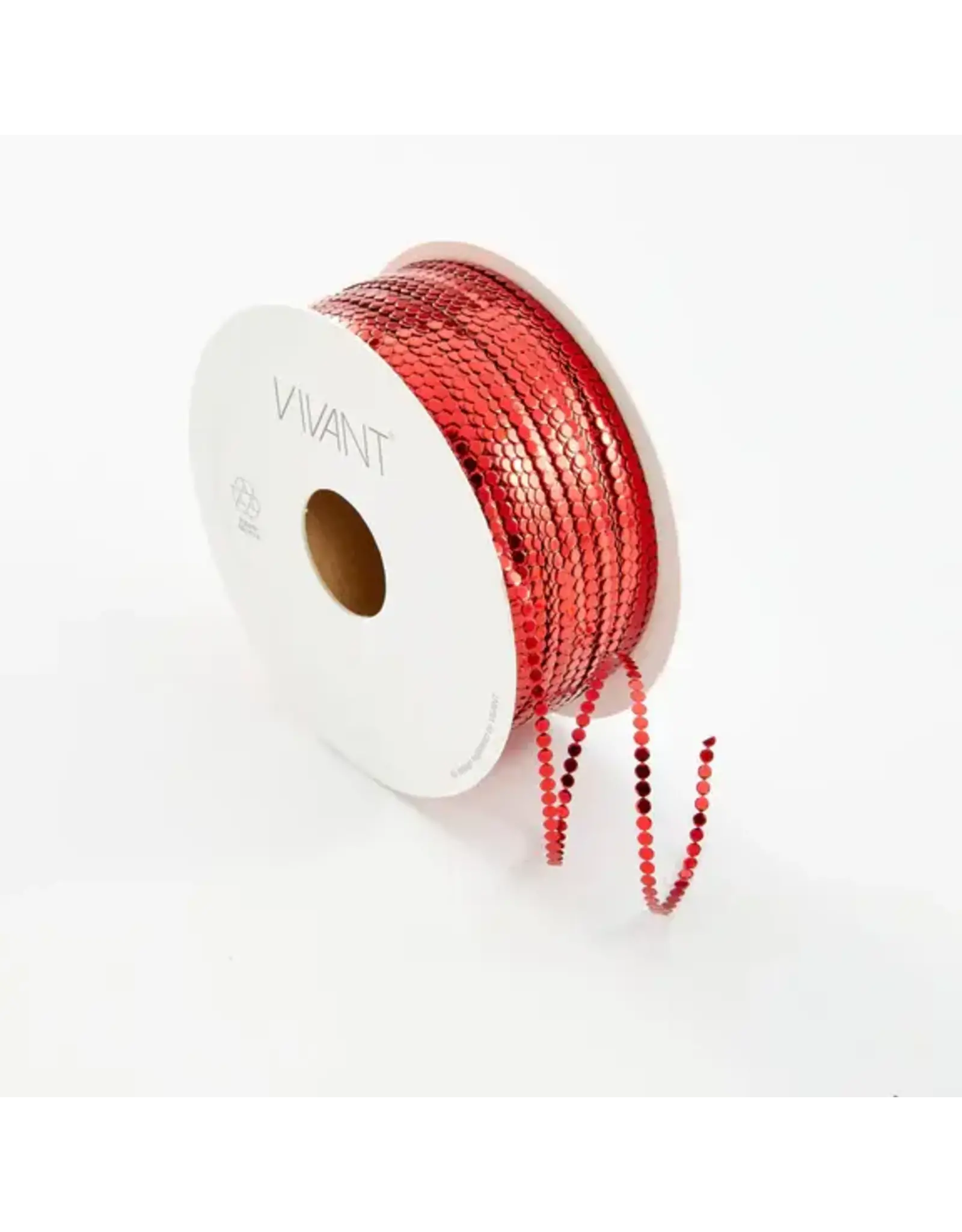 VIVANT VIVANT CIRCLE RED METALLIC CORD BY THE YARD