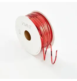 VIVANT VIVANT CIRCLE RED METALLIC CORD BY THE YARD