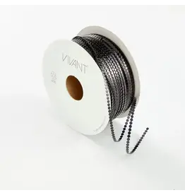 VIVANT VIVANT CIRCLE BLACK METALLIC CORD BY THE YARD