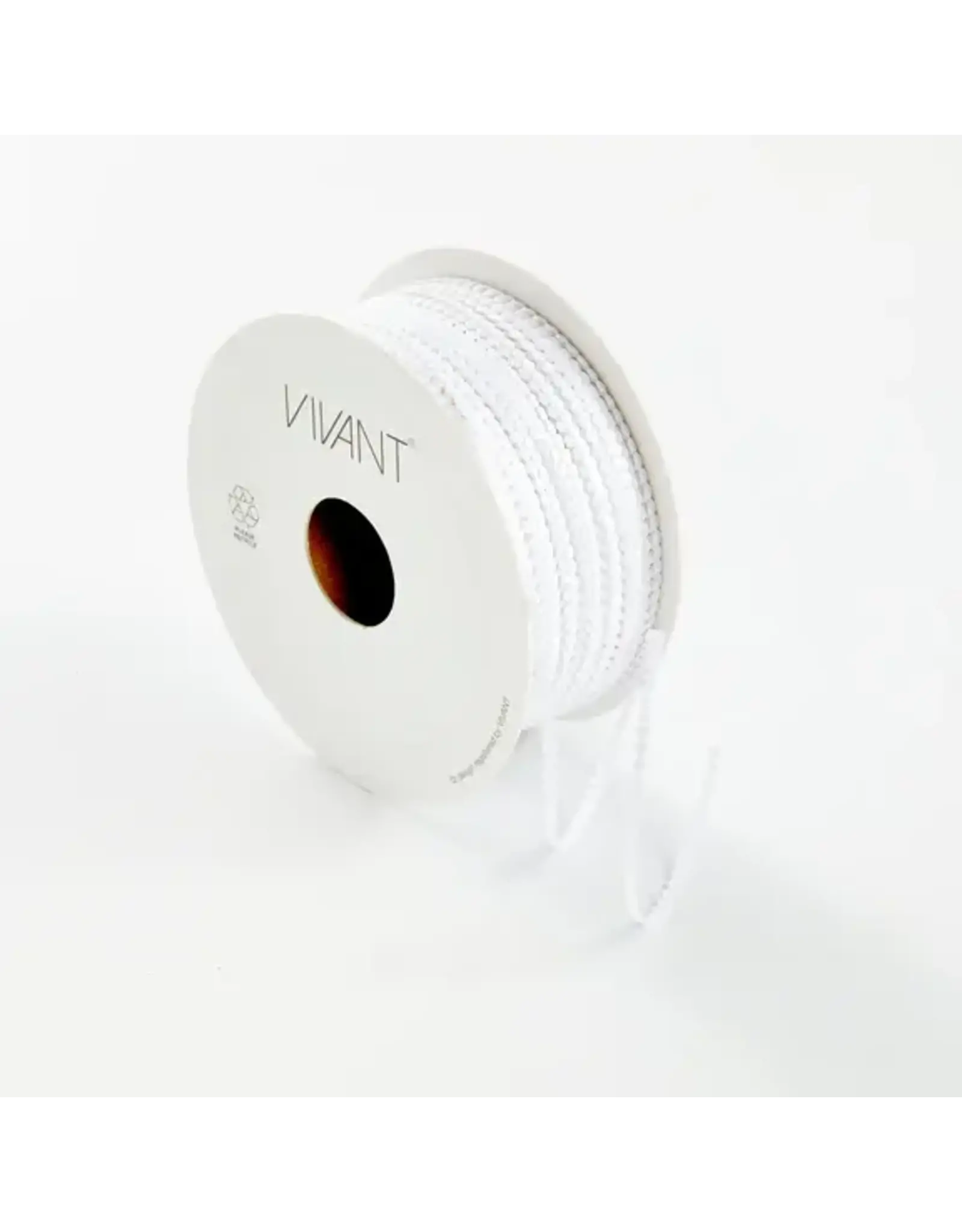 VIVANT VIVANT CIRCLE WHITE METALLIC CORD BY THE YARD