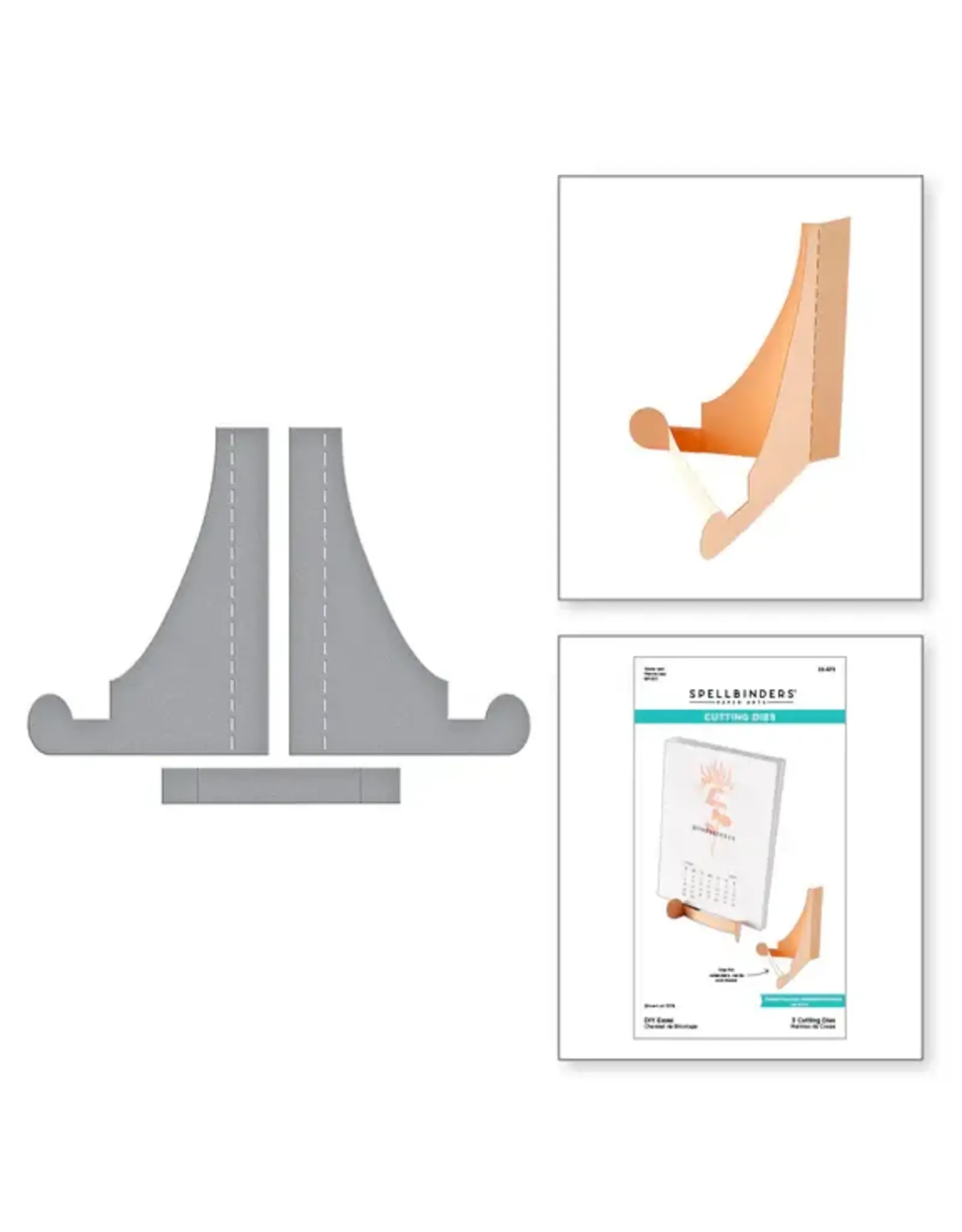 SPELLBINDERS SPELLBINDERS FLORALS THROUGH THE YEAR COLLECTION DIY EASEL ETCHED DIE SET