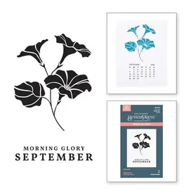 SPELLBINDERS SPELLBINDERS BETTERPRESS FLORALS THROUGH THE YEAR COLLECTION SEPTEMBER MORNING GLORY PRESS PLATES