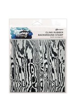 RANGER RANGER SIMON HURLEY CREATE BOLD WOODGRAIN 6x6 RUBBER BACKGROUND STAMP