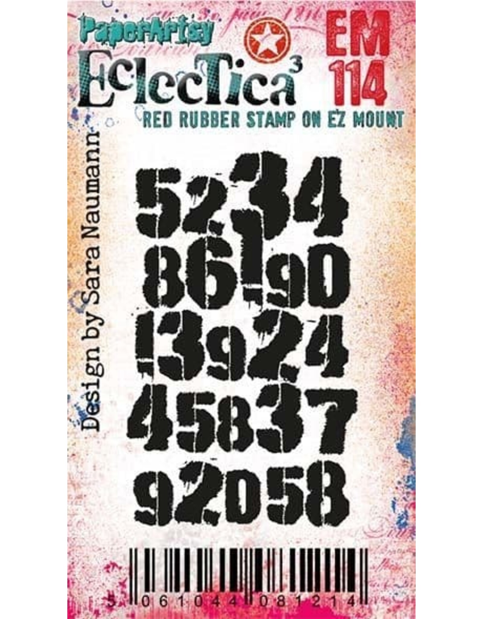 PAPER ARTSY PAPER ARTSY SARA NAUMANN ECLECTICA EM114 MINI CLING STAMP