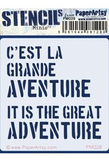 PAPER ARTSY PAPER ARTSY SARA NAUMANN PM028 MINI STENCIL
