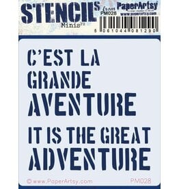 PAPER ARTSY PAPER ARTSY SARA NAUMANN PM028 MINI STENCIL