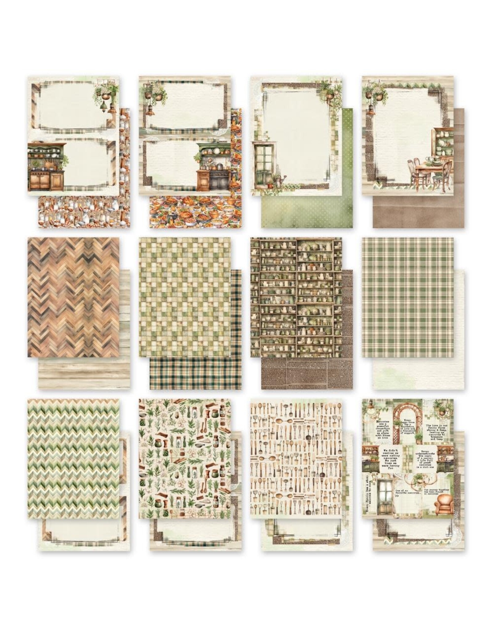 49 AND MARKET 49 AND MARKET COTTAGECORE 6x8 COLLECTION PACK 24 SHEETS