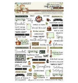 49 AND MARKET 49 AND MARKET COTTAGECORE 6x8 RUB-ON TRANSFER SET 2/PK