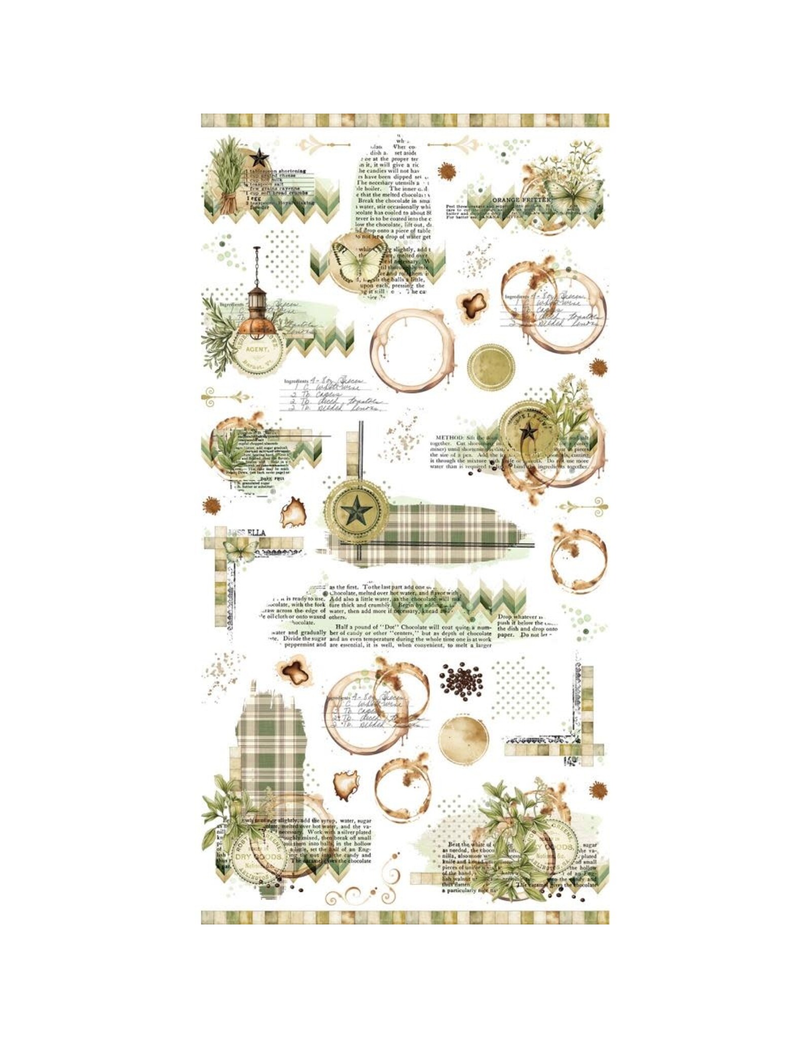 49 AND MARKET 49 AND MARKET COTTAGECORE 6x12 RUB-ON TRANSFER SET 3/PK