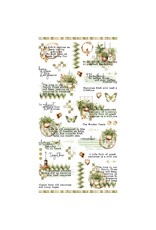49 AND MARKET 49 AND MARKET COTTAGECORE 6x12 RUB-ON TRANSFER SET 3/PK