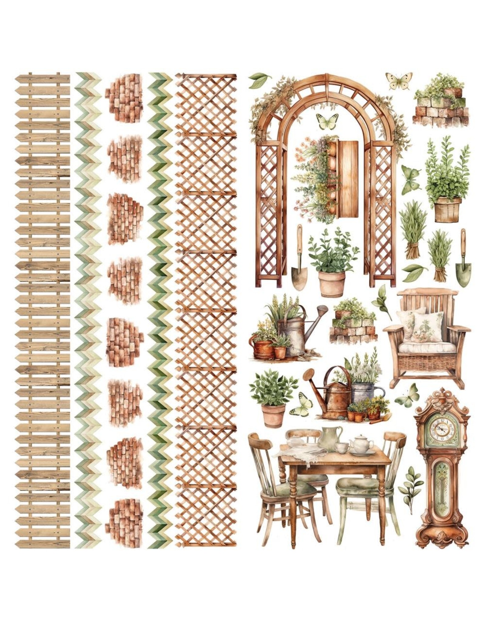 49 AND MARKET 49 AND MARKET COTTAGECORE 6x12 LASER CUT ELEMENTS