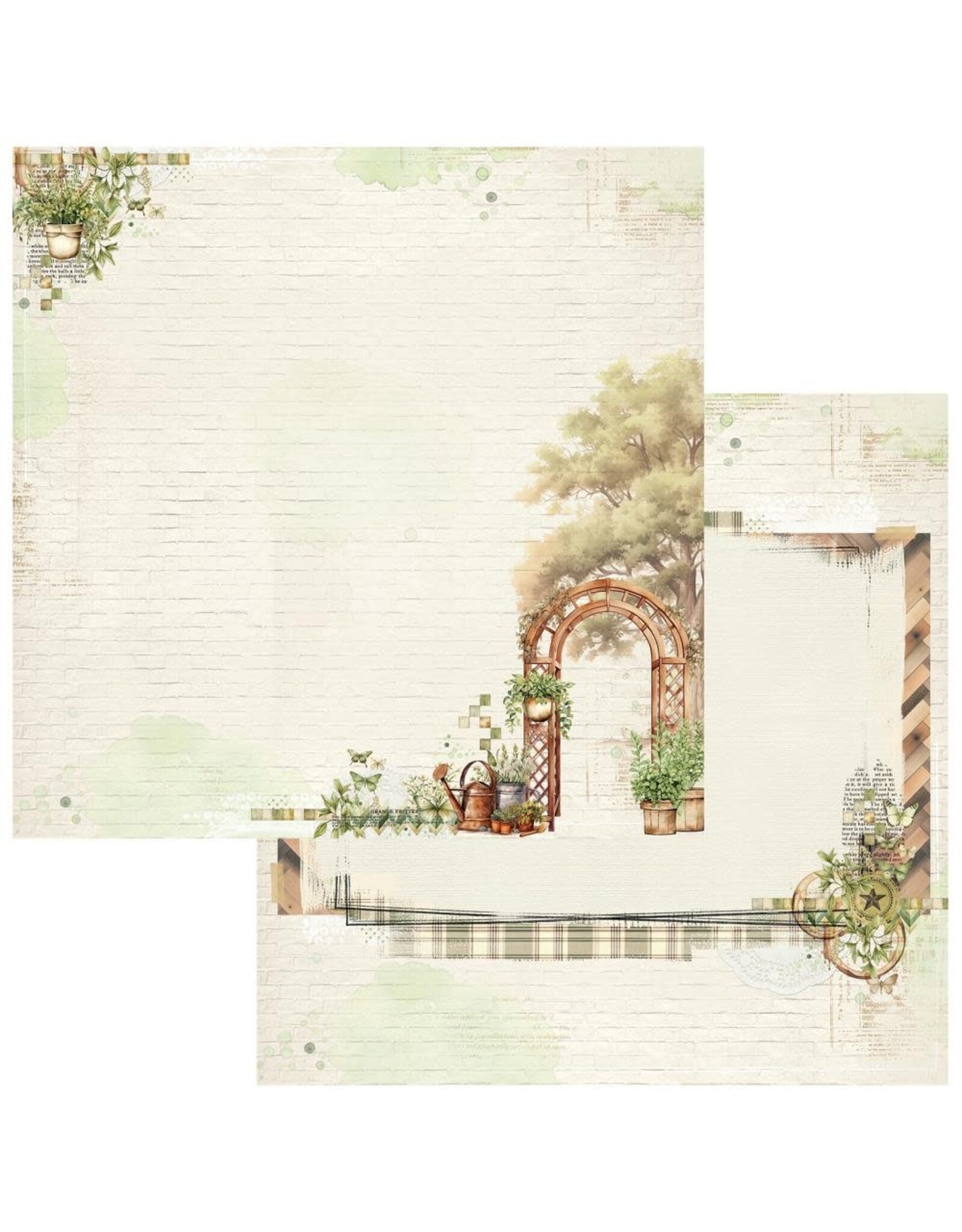 49 AND MARKET 49 AND MARKET COTTAGECORE MEMORIES 12x12 CARDSTOCK