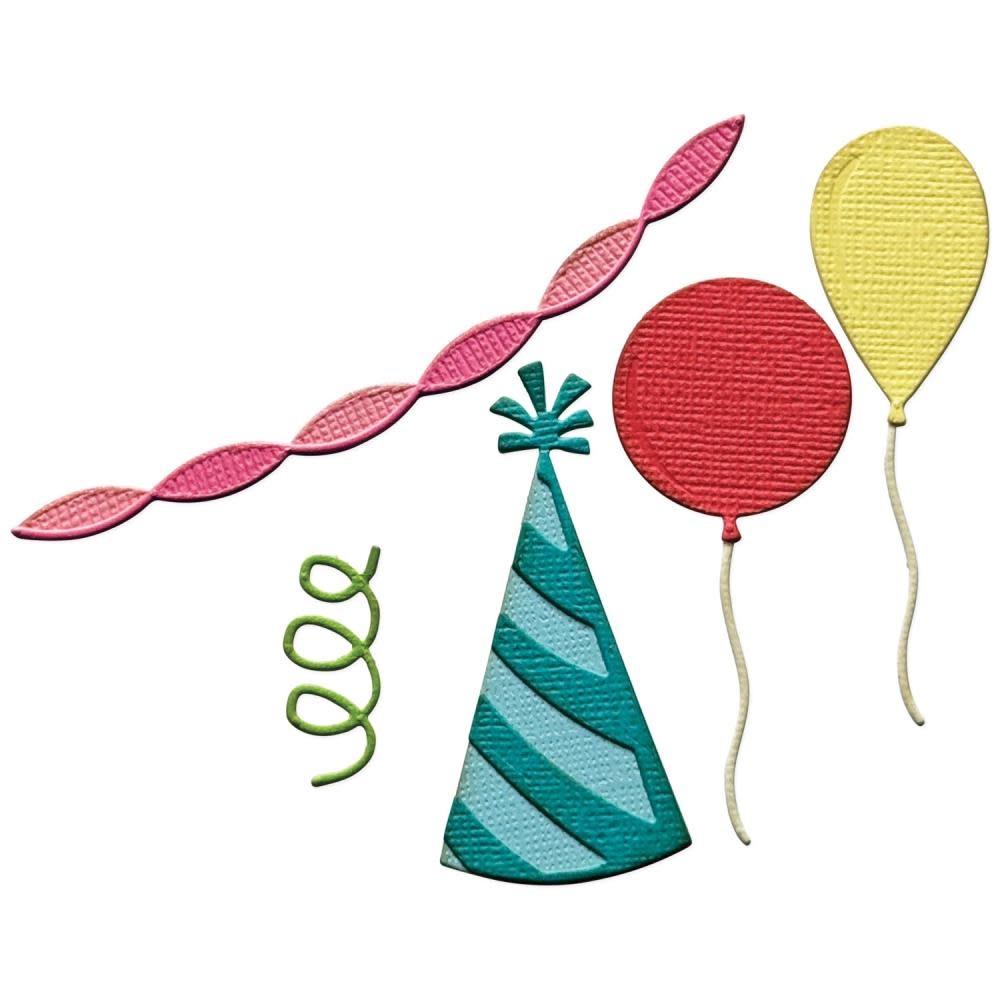 SIZZIX SIZZIX TIM HOLTZ SIDEKICK SIDE-ORDER THINLITS/ TEXTURE FADES CELEBRATE EMBOSSING FOLDER & DIE SET