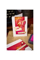SIZZIX SIZZIX TIM HOLTZ SIDEKICK SIDE-ORDER THINLITS/ TEXTURE FADES LOVE NOTES EMBOSSING FOLDER & DIE SET