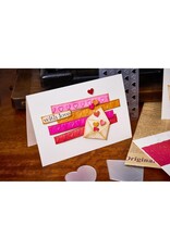 SIZZIX SIZZIX TIM HOLTZ SIDEKICK SIDE-ORDER THINLITS/ TEXTURE FADES LOVE NOTES EMBOSSING FOLDER & DIE SET