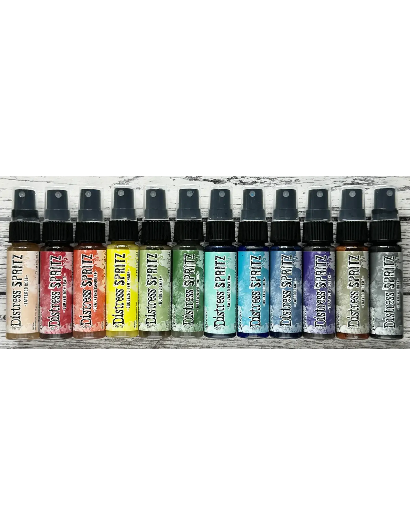 RANGER TIM HOLTZ DISTRESS SPRITZ 1OZ - 12 NEW COLORS BUNDLE (SET 3)!!!