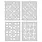 HERO ARTS HERO ARTS COLOR LAYERING QUILT STENCIL SET 4/PK