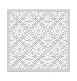 HERO ARTS HERO ARTS POINSETTIA STAINED GLASS PATTERN 6X6 STENCIL