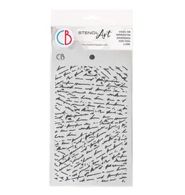 CIAO BELLA CIAO BELLA STENCIL ART HANDWRITTEN TEXTURE 5x8 STENCIL