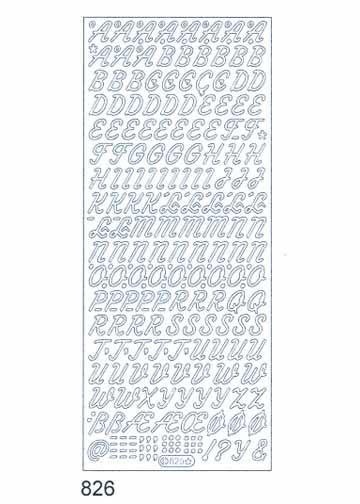 STARFORM STARFORM CAPITAL LETTERS SILVER PEEL OFFS