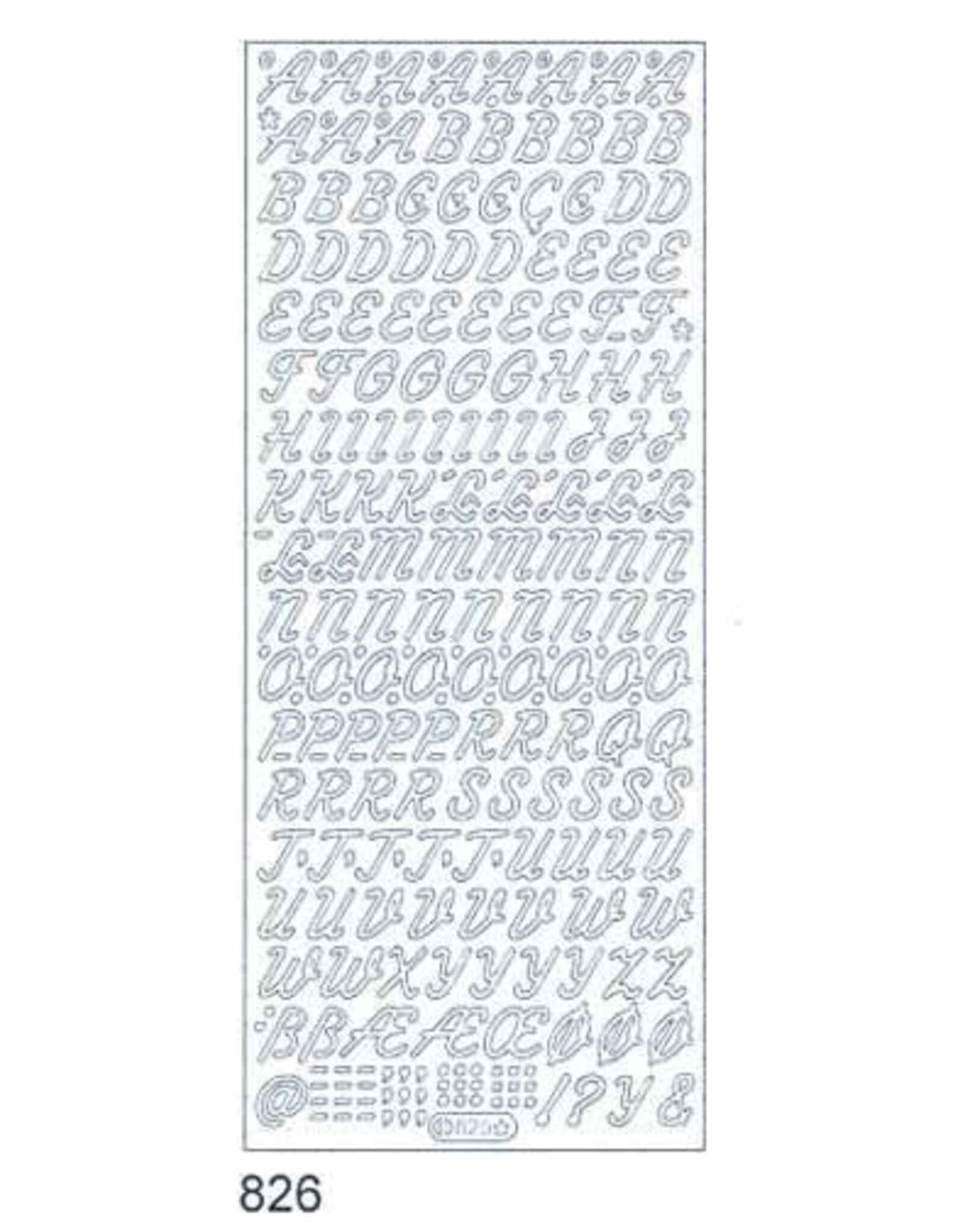 STARFORM STARFORM CAPITAL LETTERS GOLD PEEL OFFS