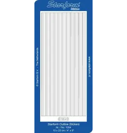 STARFORM STARFORM TRANSPARENT GLITTER BLACK THICK/THIN STRAIGHT LINES PEEL OFFS