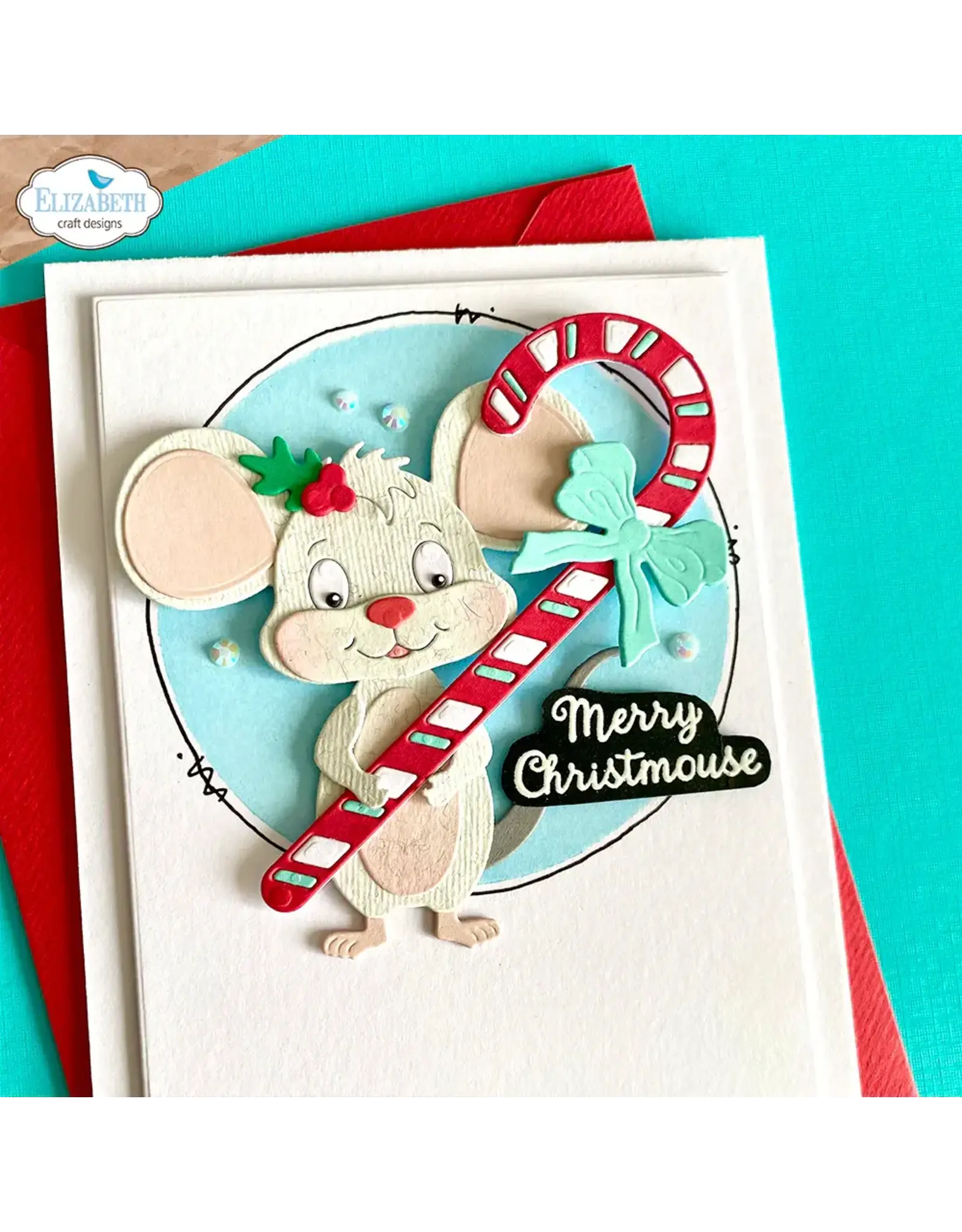 ELIZABETH CRAFT DESIGNS ELIZABETH CRAFT DESIGNS CUTE & WHIMSICAL BY JOSET VAN DE BURGT MICE SENTIMENTS CLEAR STAMP SET