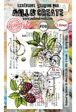 AALL & CREATE AALL & CREATE AUTOUR DE MWA  #1248 BERRY BLISS A6 CLEAR STAMP SET