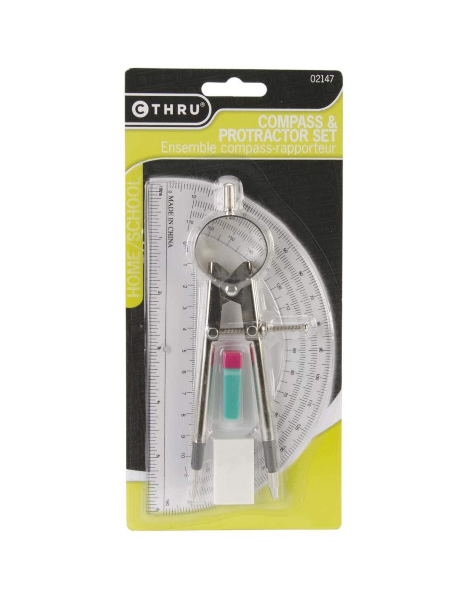 WESTCOTT WESTCOTT COMPASS & PROTRACTOR SET