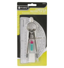 WESTCOTT WESTCOTT COMPASS & PROTRACTOR SET