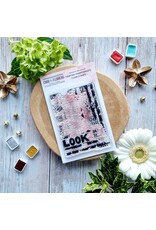 CHOU & FLOWERS CHOU & FLOWERS IT'S ALWAYS TEA TIME COLLECTION TAMPON TEXTURE GRUNGE CLEAR STAMP SET