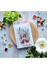 CHOU & FLOWERS CHOU & FLOWERS IT'S ALWAYS TEA TIME COLLECTION WINTER GIRL CLEAR STAMP SET