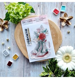 CHOU & FLOWERS CHOU & FLOWERS IT'S ALWAYS TEA TIME COLLECTION DOC FLEURIE CLEAR STAMP SET