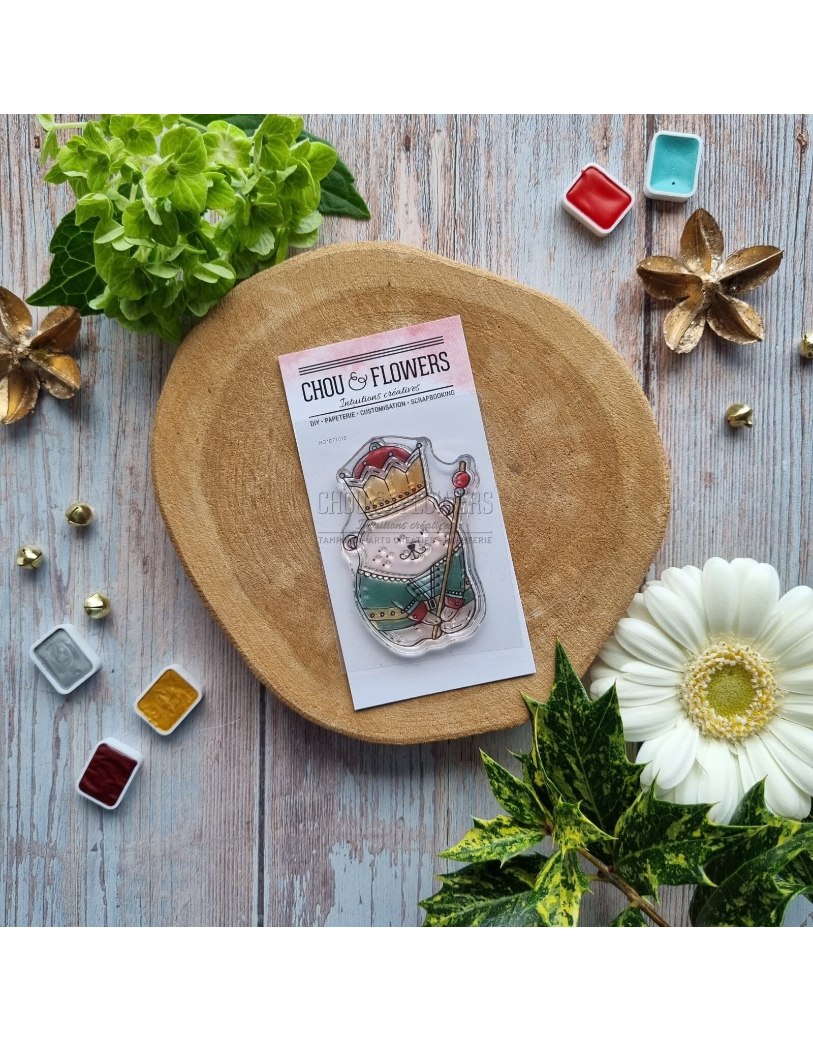 CHOU & FLOWERS CHOU & FLOWERS IT'S ALWAYS TEA TIME COLLECTION DOUDOU NUTCRACKER CLEAR STAMP